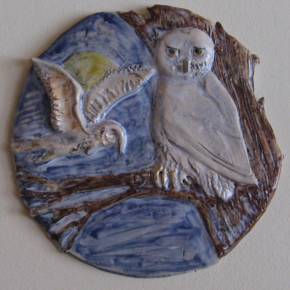 Owl wall plack